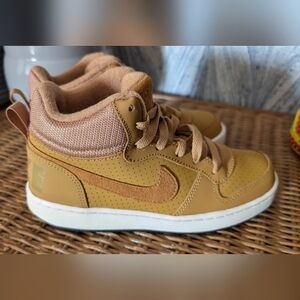 Nike - Court Borough Mid - 839977701 - Color: Brown - Size: 3.5 Big Kid